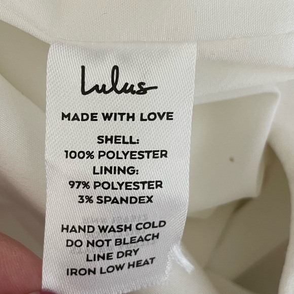 Lulus Distinct Instincts White High-Waisted Wide-Leg Trouser Pants, Size XS - Picture 12 of 12